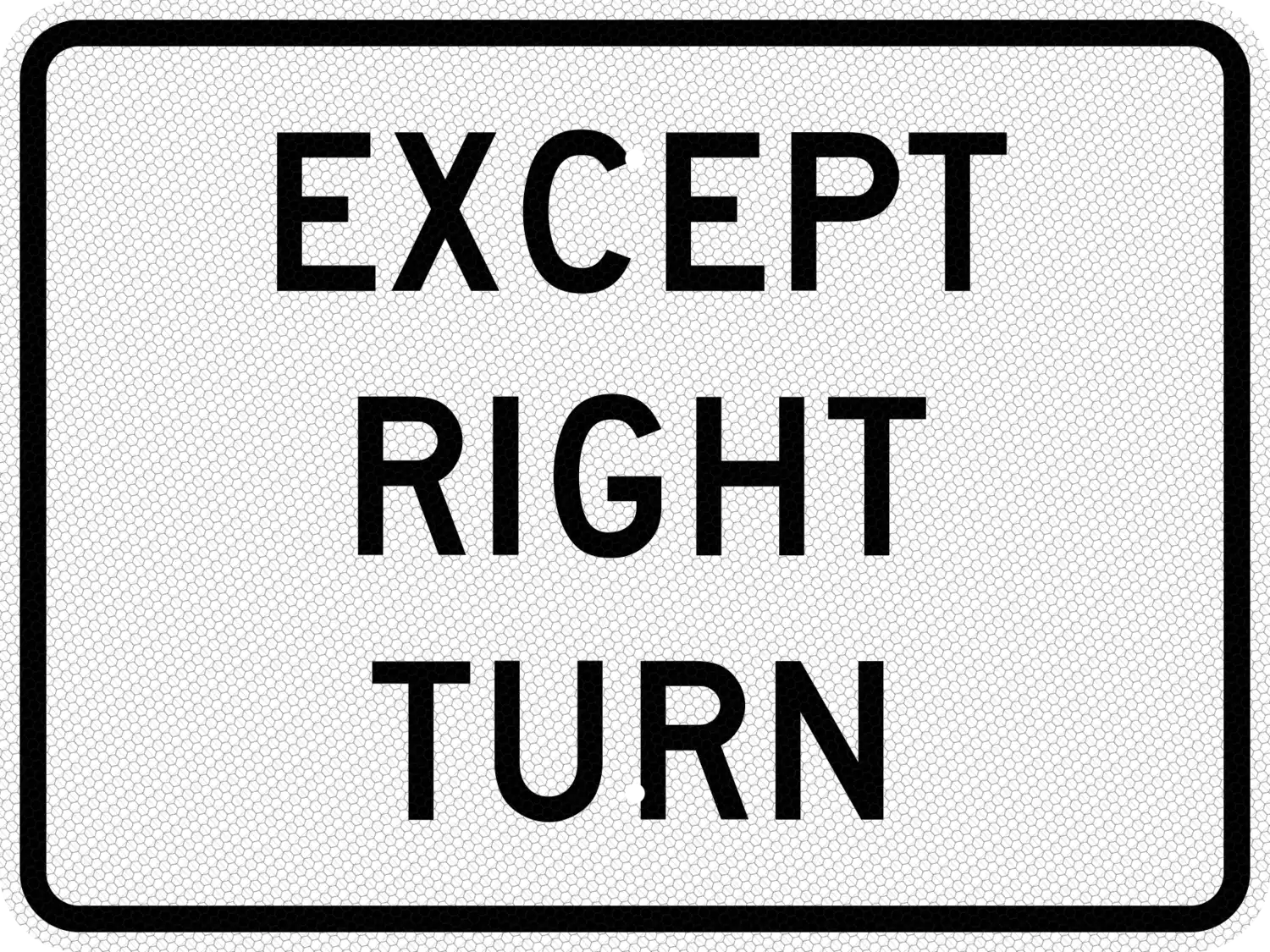 R1-10P 24x18 sign, front view