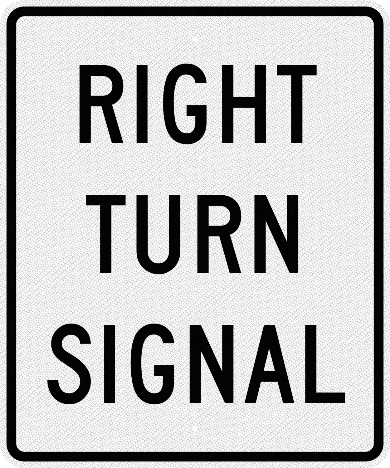 R10-10R 30x36 sign, front view