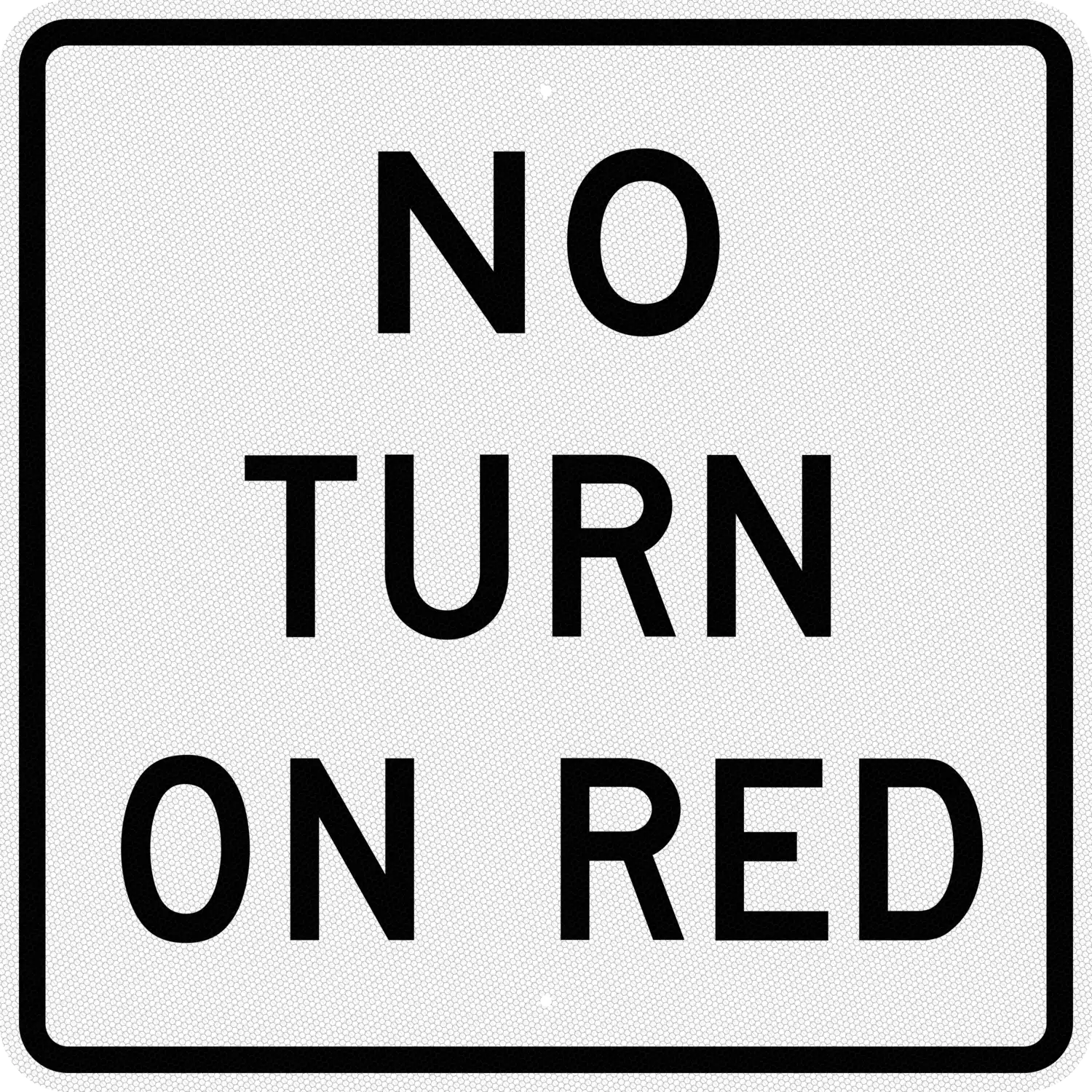 R10-11b 36x36 sign, front view