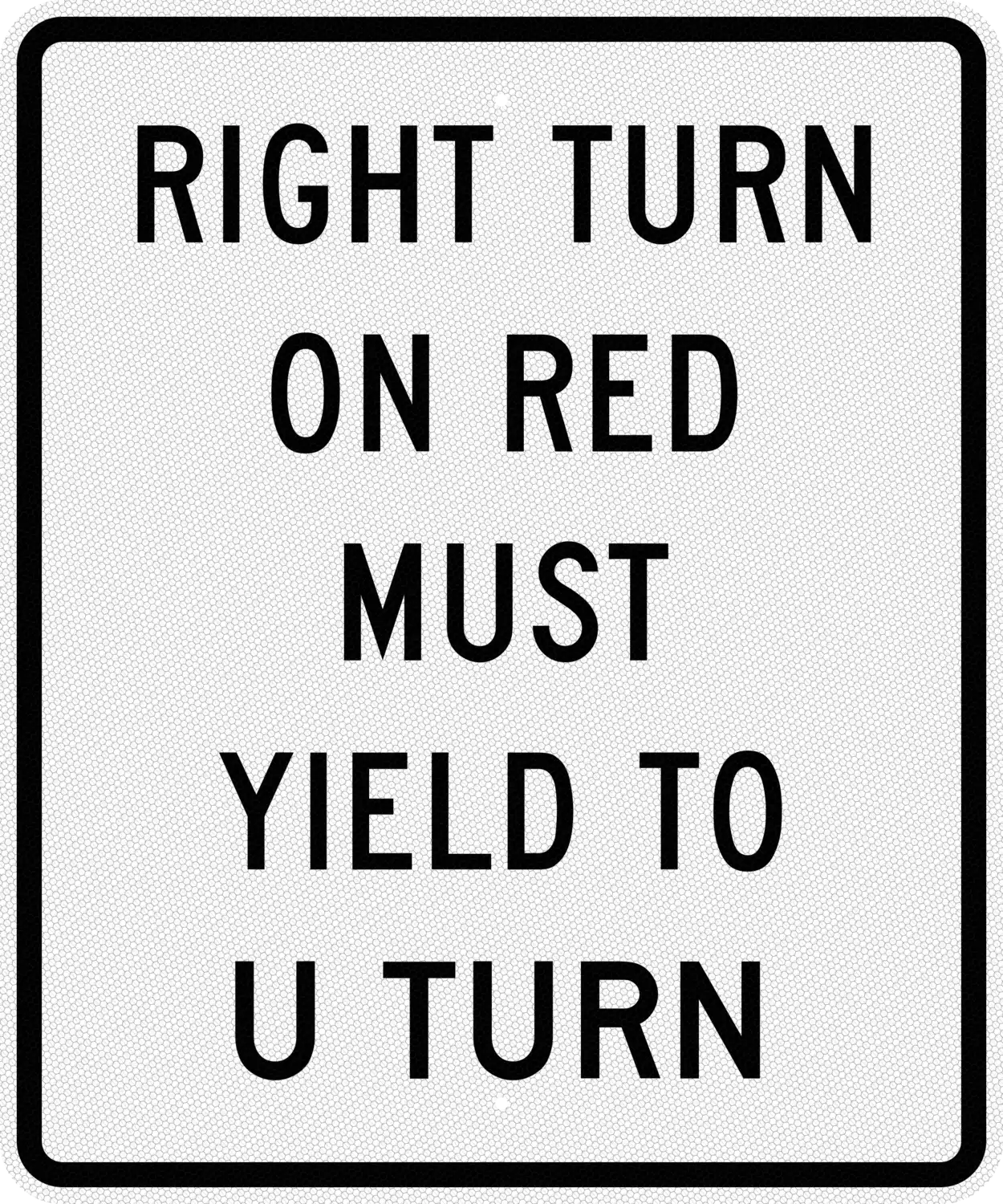 R10-30 30x36 sign, front view