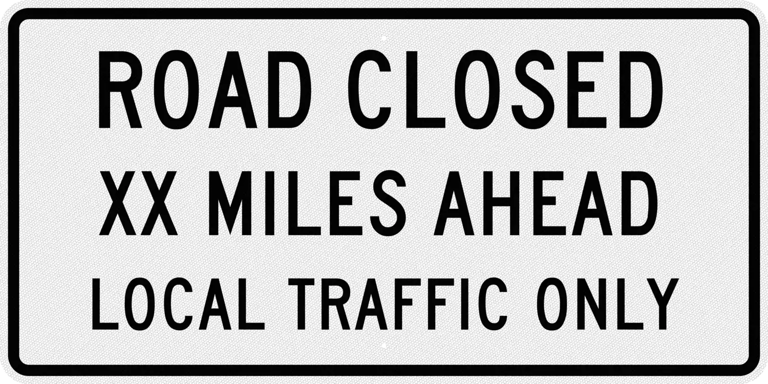 R11-3a 60x30 sign, front view