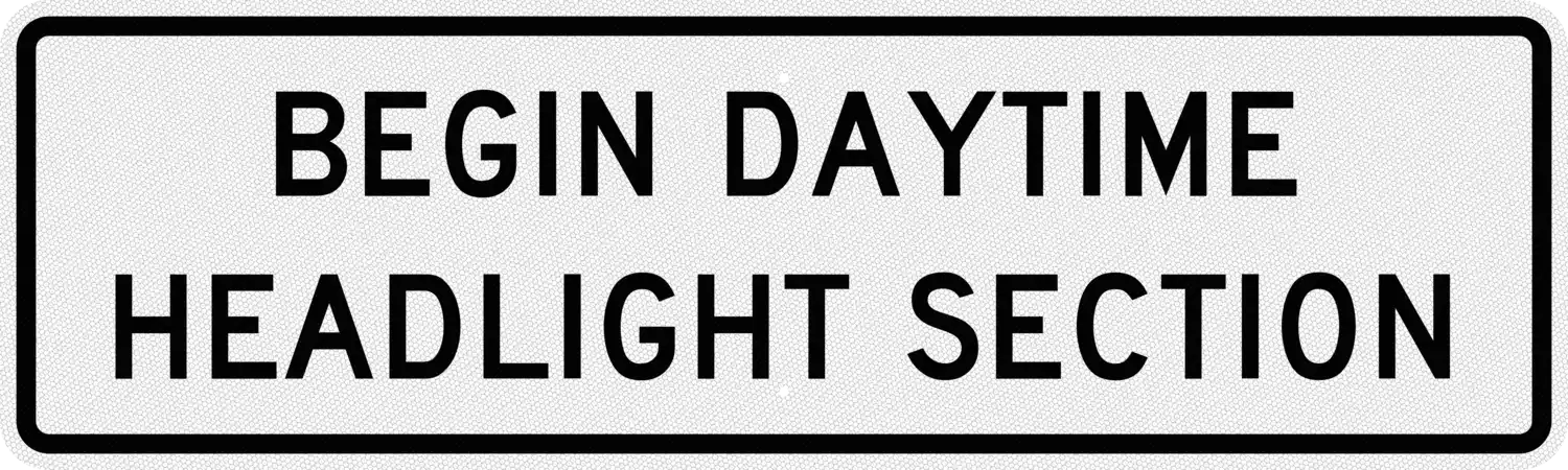 R16-10 60x18 sign, front view
