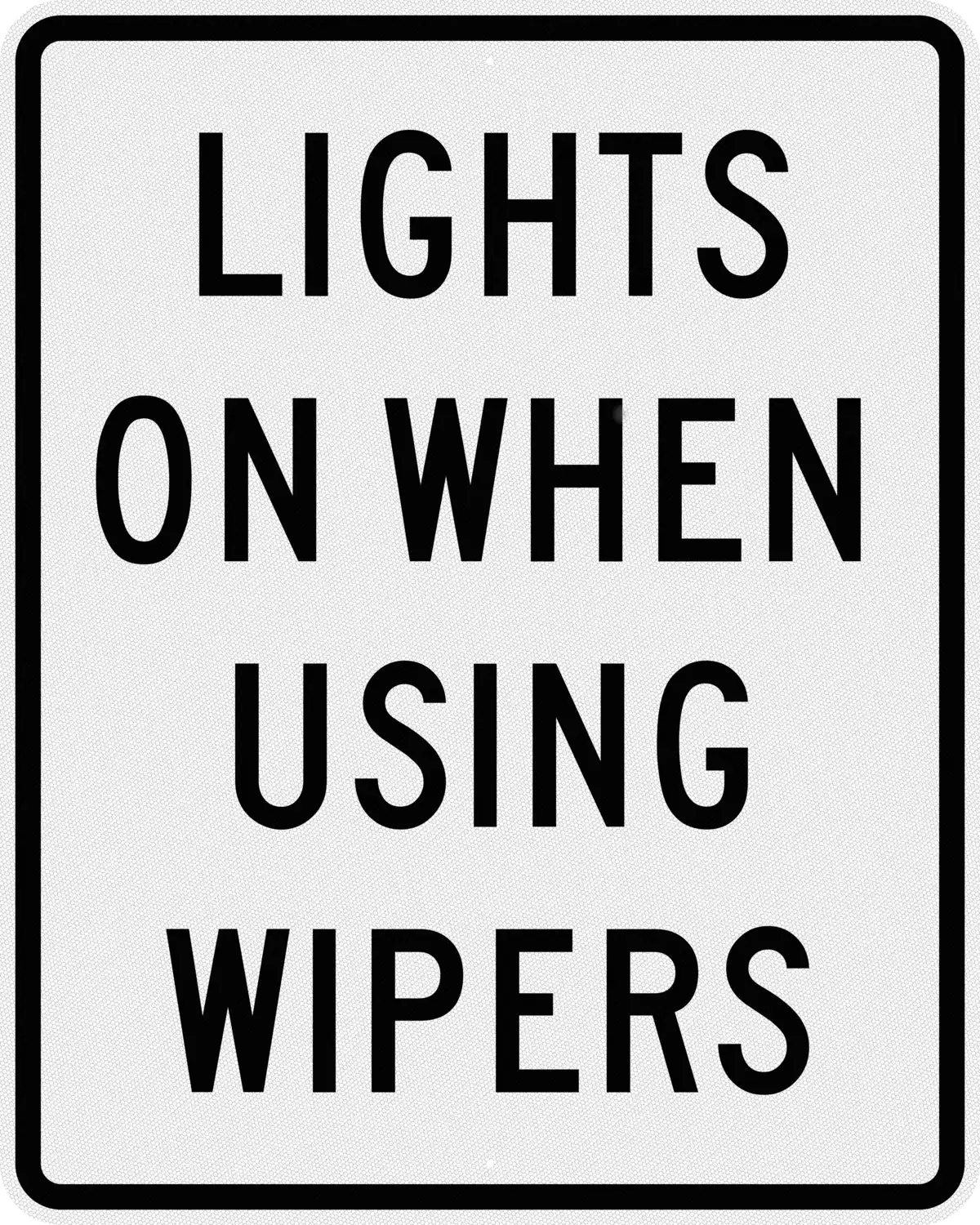 R16-5 48x60 sign, front view