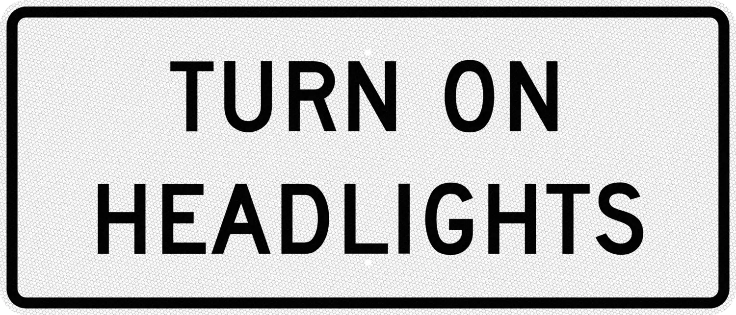 R16-8 42x18 sign, front view