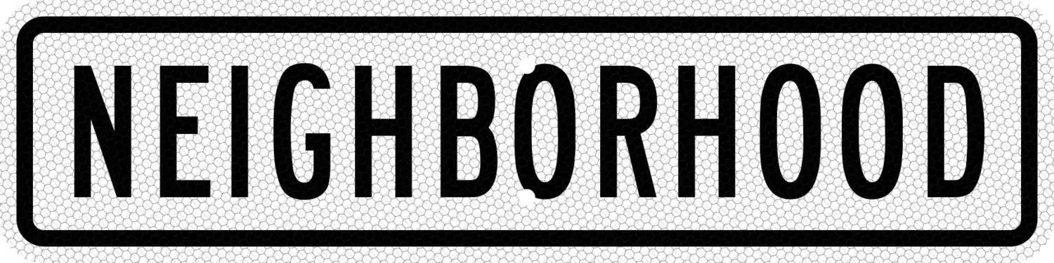 R2-5bP 24x6 sign, front view