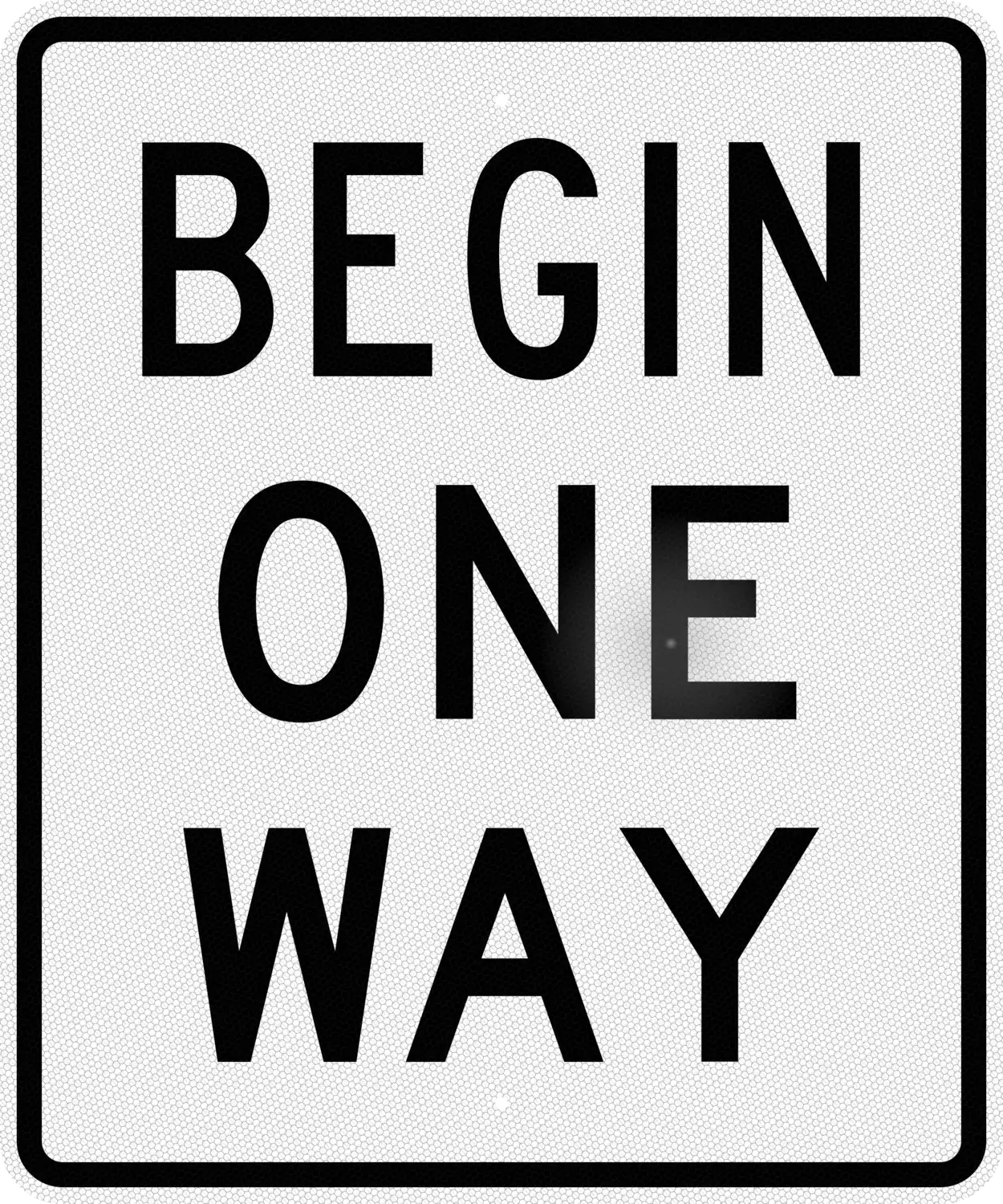 R6-6 30x36 sign, front view