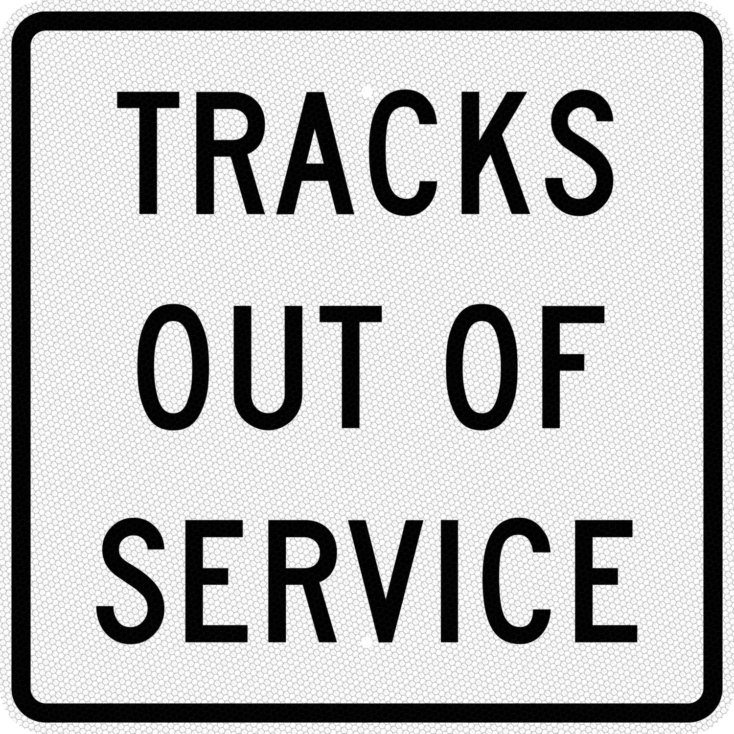 R8-9 24x24 sign, front view