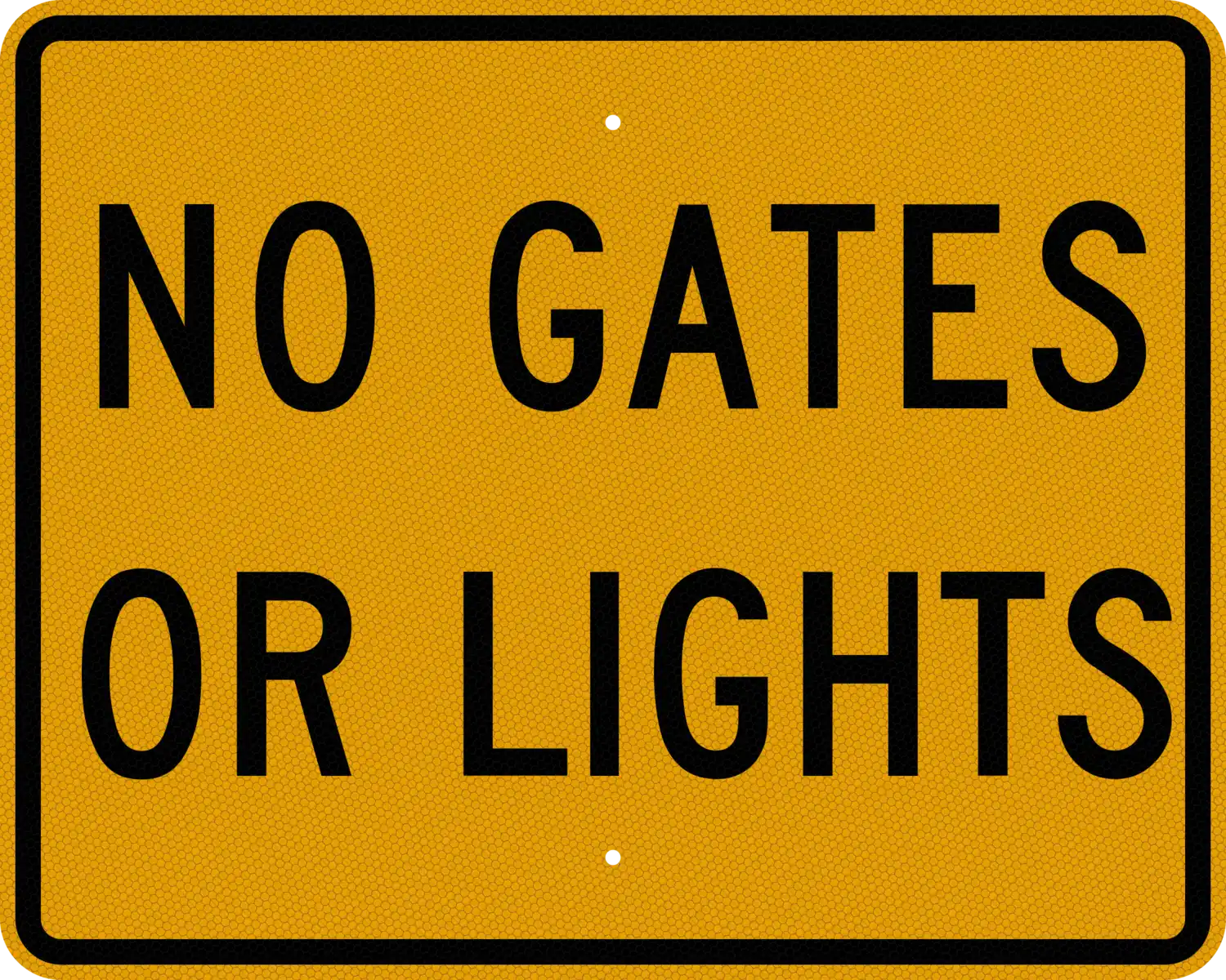 W10-13P 30x24 sign, front view