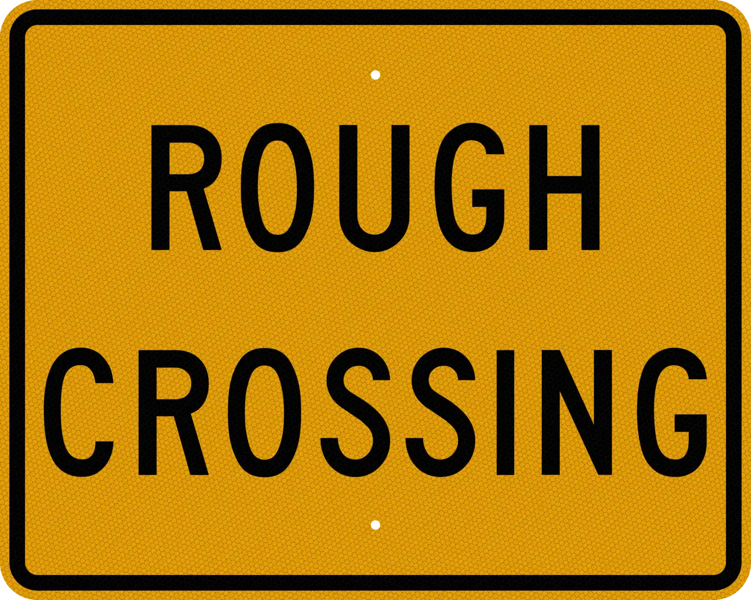 W10-15P 30x24 sign, front view