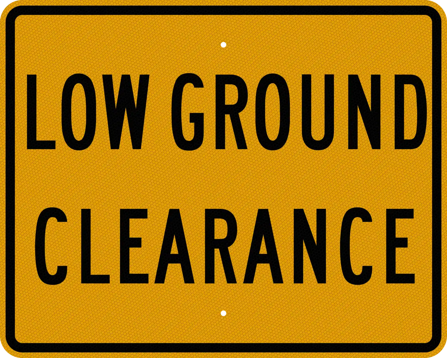 W10-5P 30x24 sign, front view