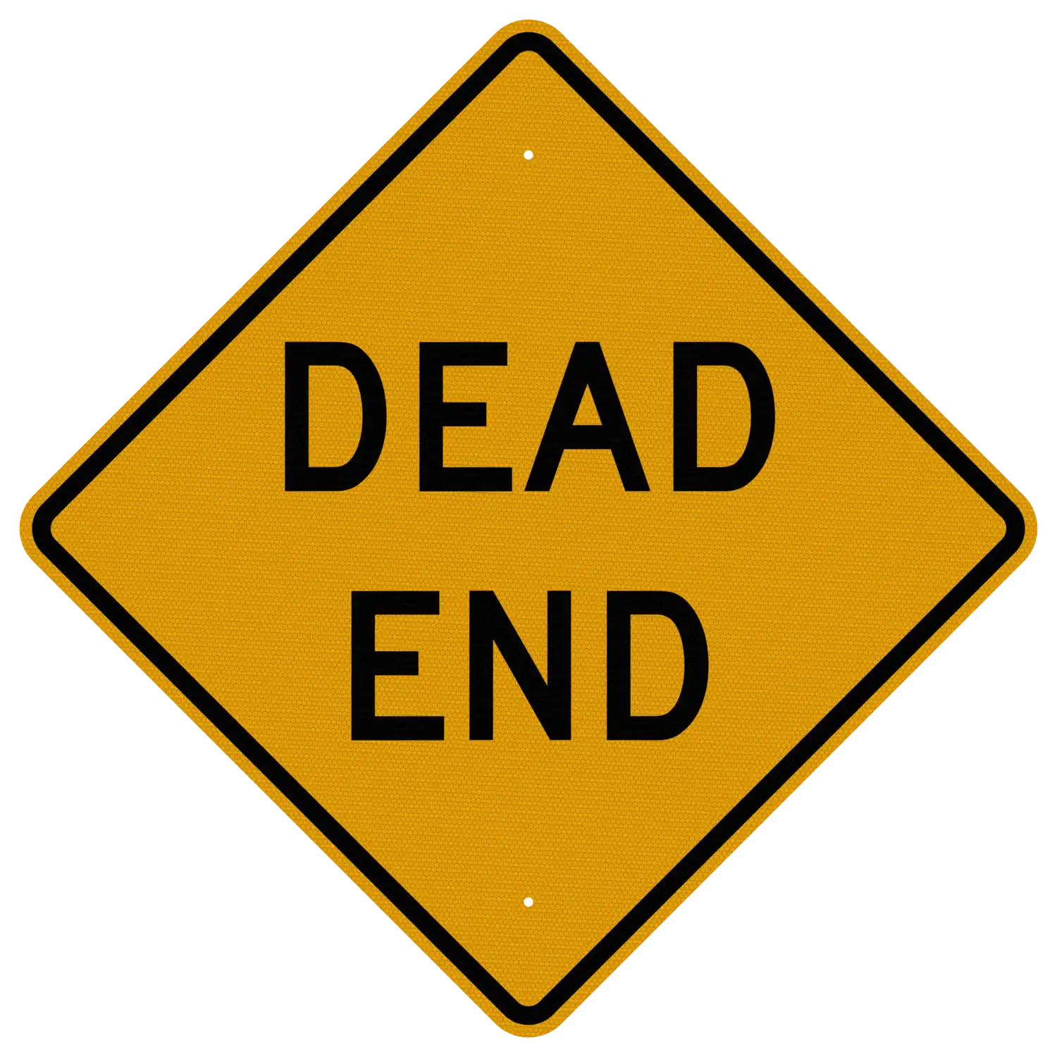 W14-1 30x30 sign, front view