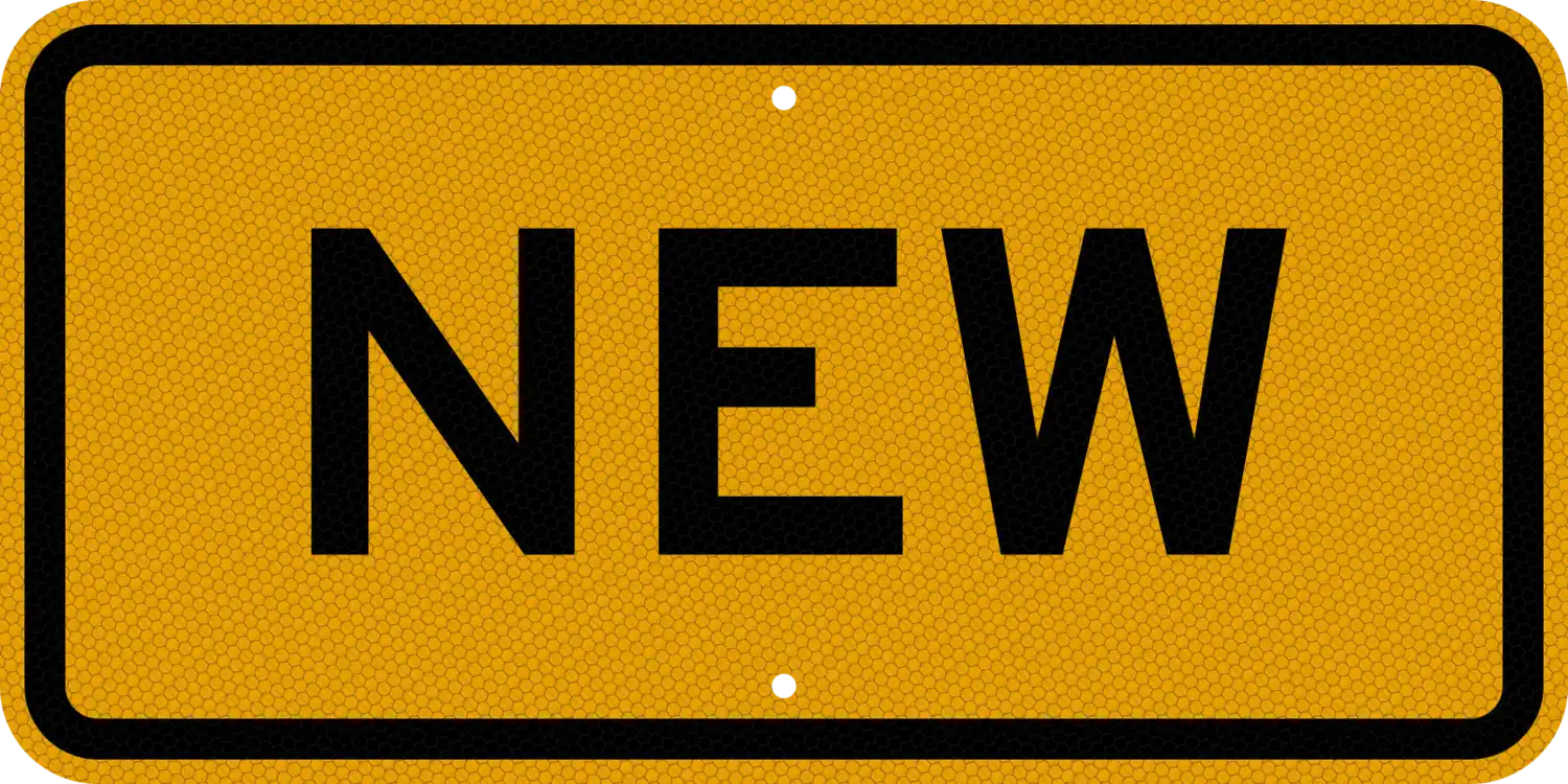 W16-15P 24x12 sign, front view