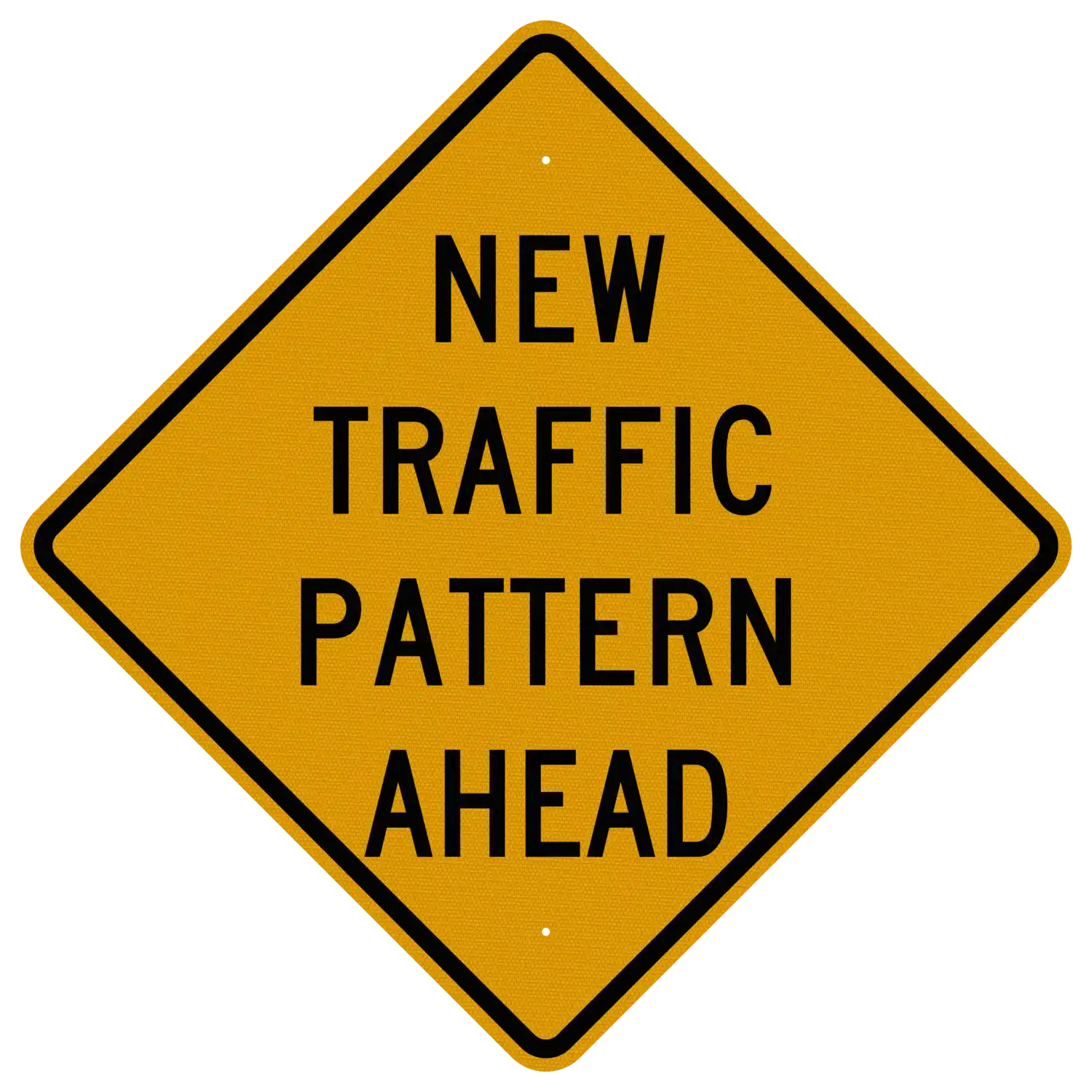 W23-2 36x36 sign, front view