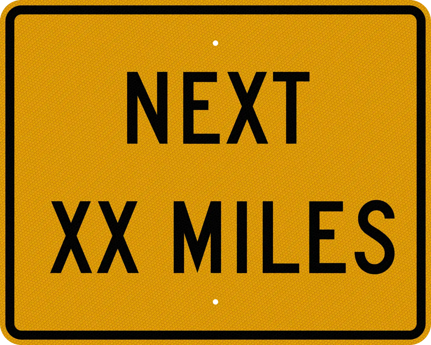 W7-3aP 30x24 sign, front view