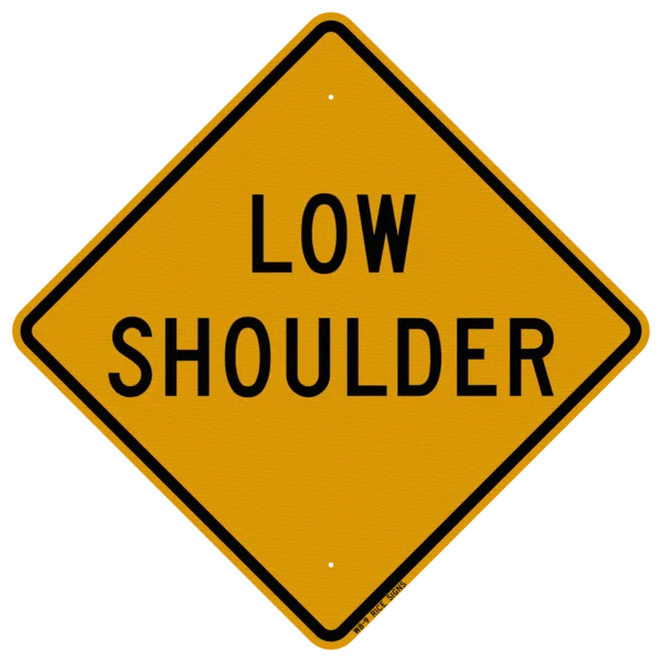 MUTCD W8-9 sign, 36x36, front view