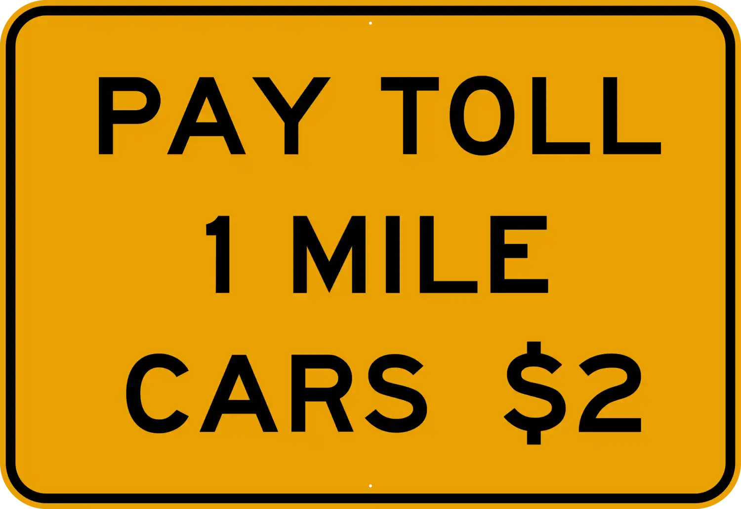 W9-6 96x66 sign, front view
