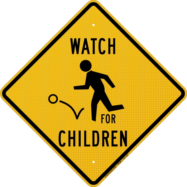 Watch For Children Sign