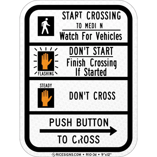 Crosswalk Style 6 Sign