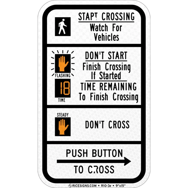 Crosswalk Style 7 Sign
