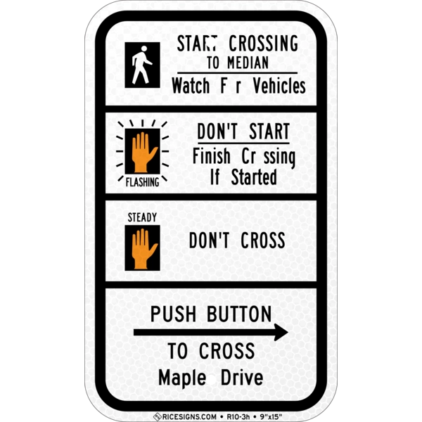 Crosswalk Style 10 Sign
