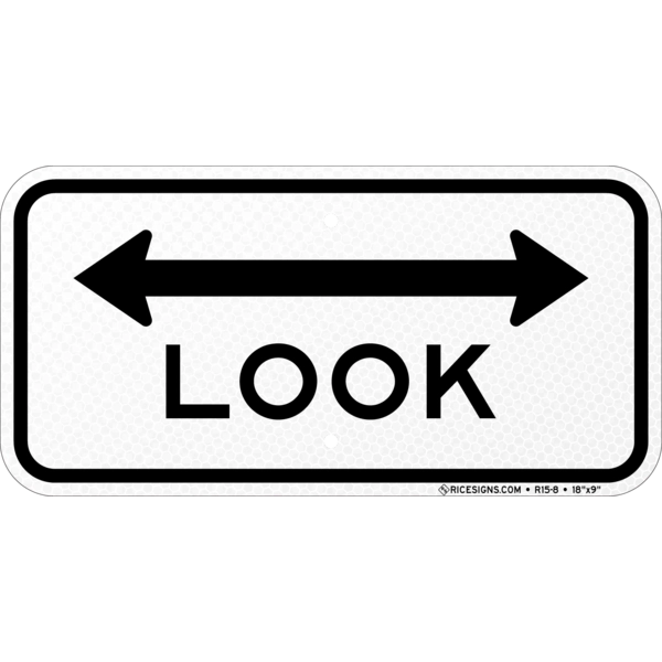 Look Double Arrow Sign