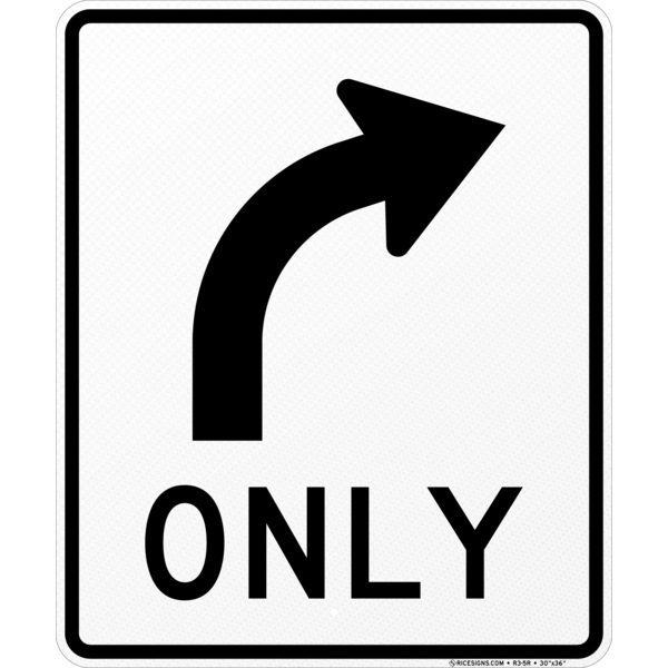 Mandatory Movement Right Sign