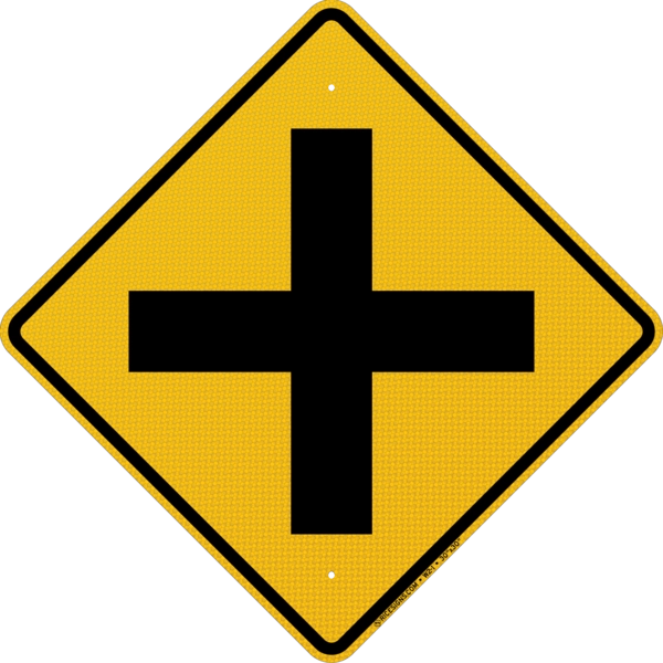 Cross Road Sign