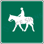 Equestrians Permitted Sign