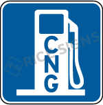 Alternative Fuel - Compressed Natural Gas Sign