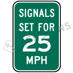 Signals Set For Speed Limit Sign