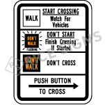 Crosswalk Style 5 Sign