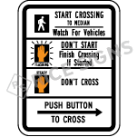 Crosswalk Style 6 Sign