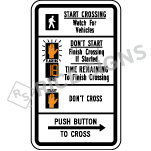Crosswalk Style 7 Sign