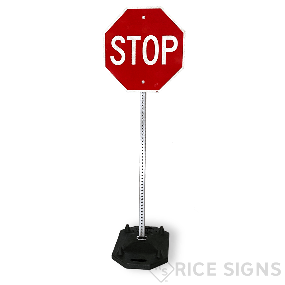 Stackable Portable Rubber Sign Stands