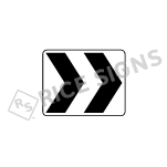 Roundabout Two Arrows Sign