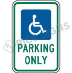 Ohio Handicapped Parking Only Signs