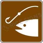 Fishing Pier (Symbol) Sign RS-119 - NPS (National Park Service