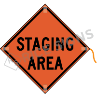 Staging Area Roll-Up Signs