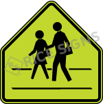 School Pedestrian Crosswalk Signs