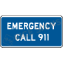 Emergency Call 911 Signs