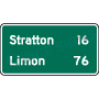 Two Destinations And Distances Signs