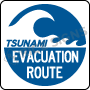 Tsunami Evacuation Route Signs