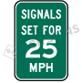 Signals Set For Speed Limit Signs