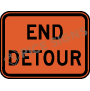 End Detour Signs