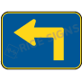 Up Then Left Arrow Signs