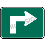 Up Then Right Arrow Signs