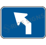 Up And Slight Left Arrow Signs