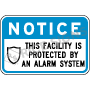 Notice This Facility Is Protected By An Alarm System Signs