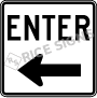 Enter With Arrow Signs