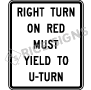 Right Turn On Red Must Yield To U-turn Signs